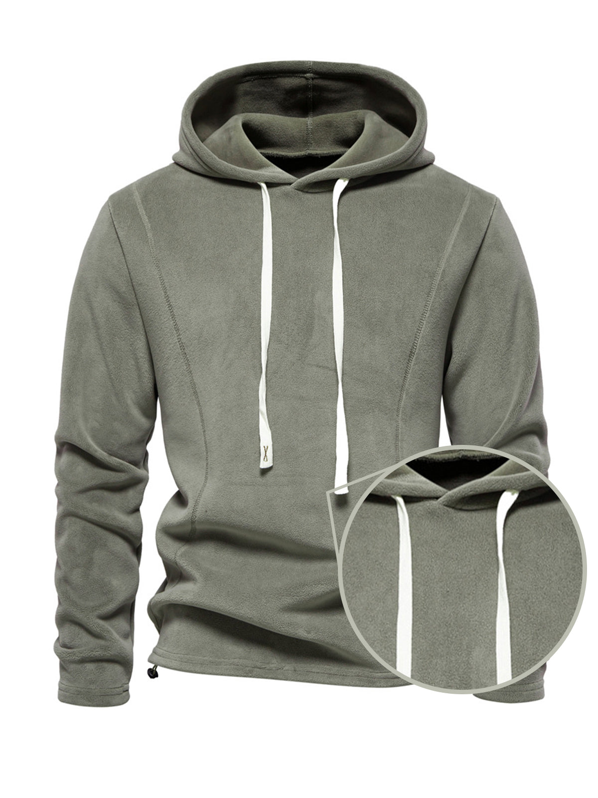 More Than Basic Men's Golf Hooded Lace Up Sweatshirt